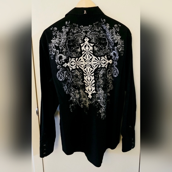 Rock & Roll Cowboy Men's Button down long-sleeved shirt - Picture 1 of 10